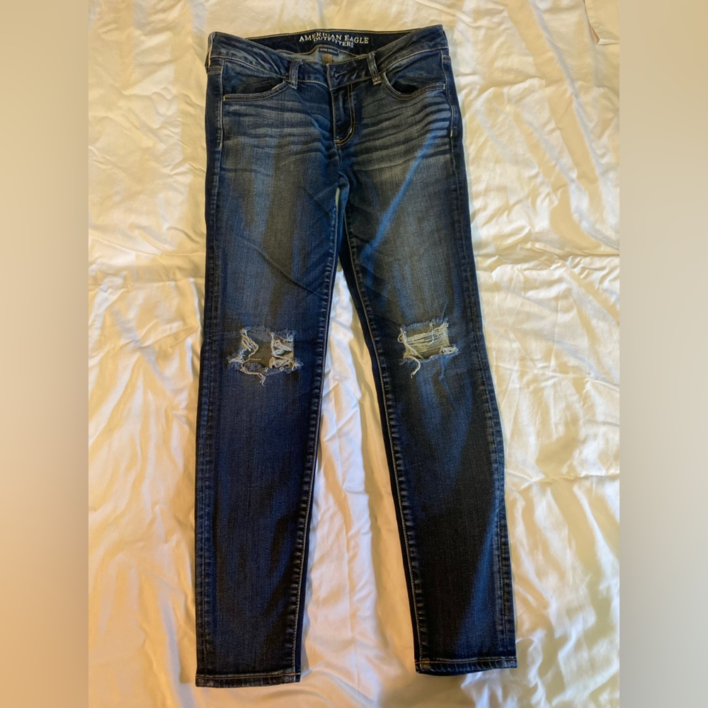 American Eagle Super low rise jeggings